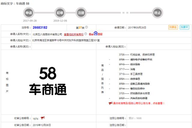 好難！58同城申請“車商通”商標被駁回，原因竟是…